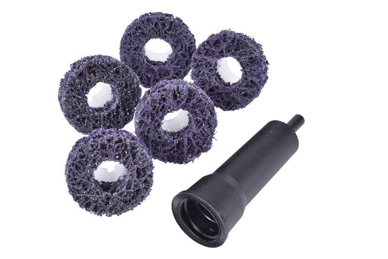 Cubitron Scotch-Brite Roloc Pro Brake Hub Cleaning Disc, XO-DR, 07546, SiC Extra Coarse, 1-1/2 in x 5/8 in - Image 2
